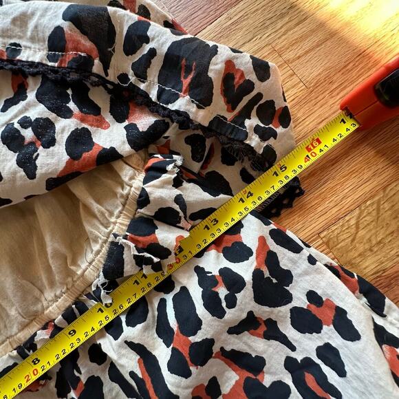 URBAN OUTFITTERS x Romper Short Sexy Animal Print Ruffled Size M - Picture 4 of 6